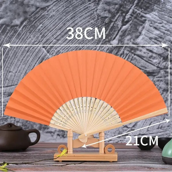 Folding Bamboo Paper Hand Fan