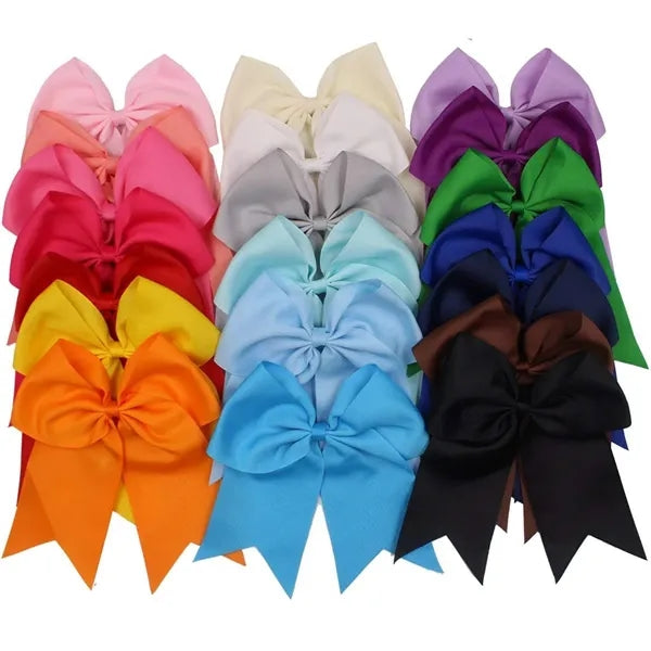 Large Cheer Hair Bows Ponytail Holder