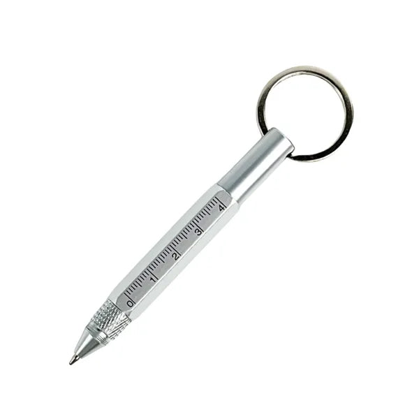 Multi-Purpose Mini Keychain Metal Ballpoint Pen