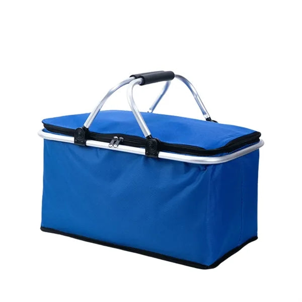Sturdy Aluminum Frame Insulated Folding Picnic Basket