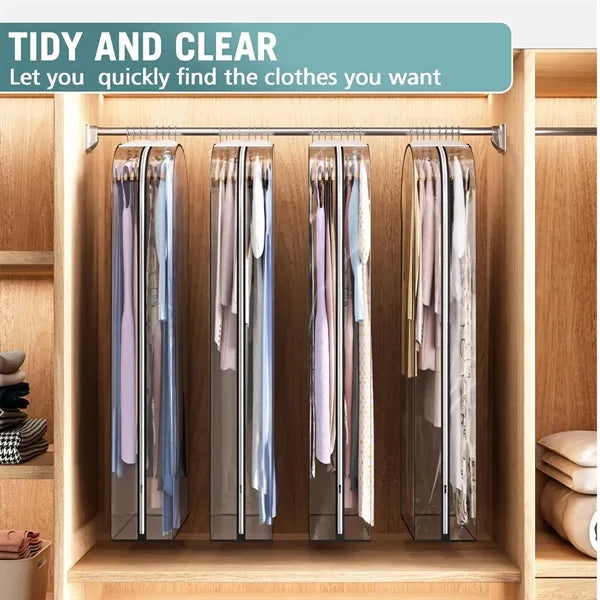 60 in Clear Garment Bag for Hanging Clothes
