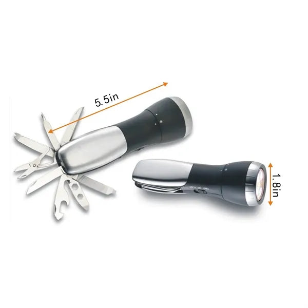 Multi-Purpose Outdoor Knife Lighting Warning Flashlight