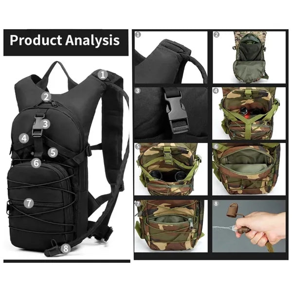 Hydration Backpack with 3L Water Bladder