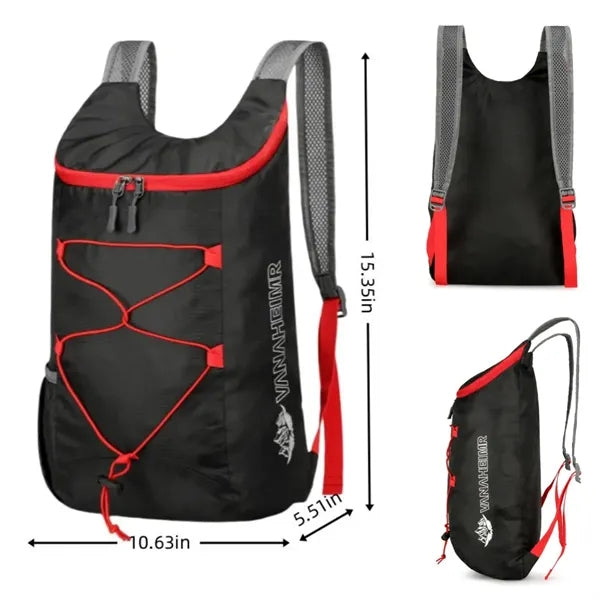 Lightweight foldable travel backpack