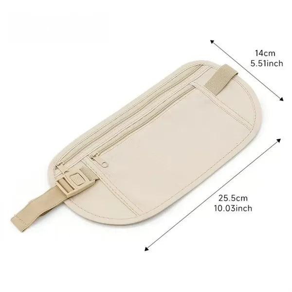 Close-fitting anti-theft waist bag