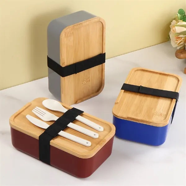 Lunch Box Gift Set with Cutlery and Tote