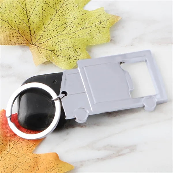 Metal Keychain Bottle Opener Truck Keyring