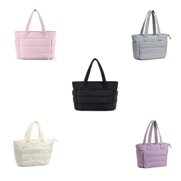 Fashionable Large Capacity Puffer Bags With Multi Pockets