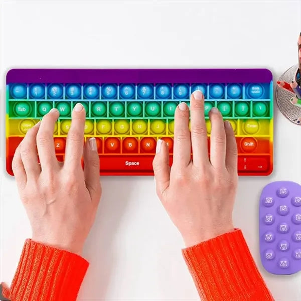 Fidget Pop Bubble Keyboard Stress Relief Toy