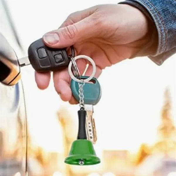 Mini Metal Hand Bell Keychain for Novelty & Events