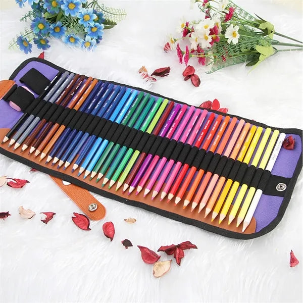 Oily 50-Color Water-Soluble Pencil Hand-Held Set