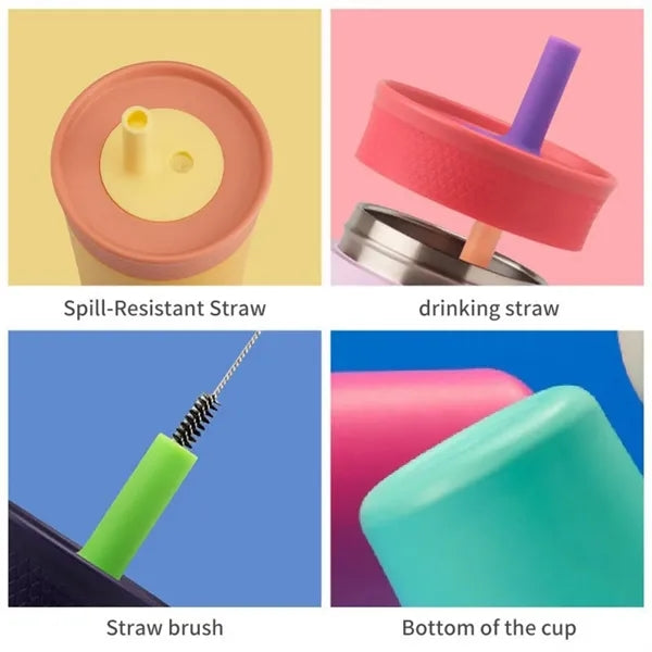 12oz Thermos Stainless Steel Straw Tumbler