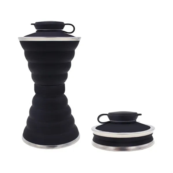 17oz Double-Fold Silicone Collapsible Water Cup