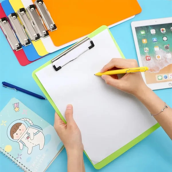 A4 Plastic Clipboards with Metal Clip