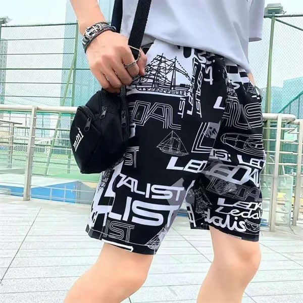 Men's Summer Polyester Quick Dry Beach Shorts