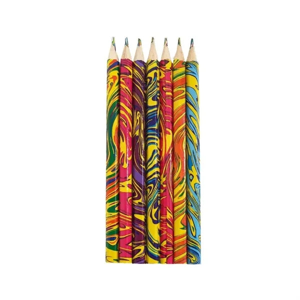 Multi color crayon pencil