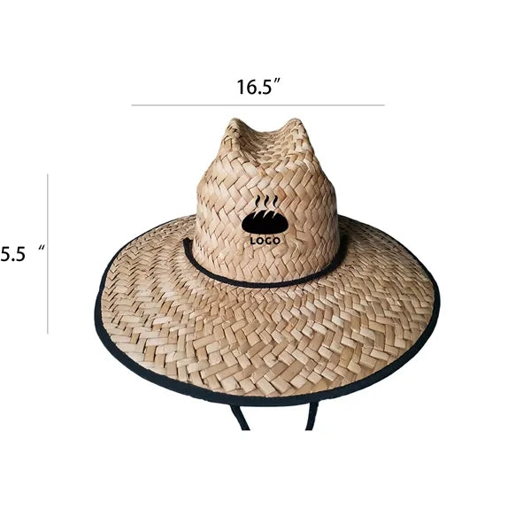 Large Birm Lifeguard Straw Hat
