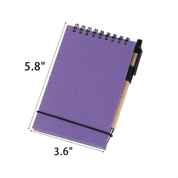Mini Pocket Notebook With Pen