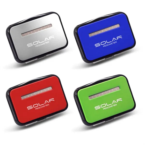 Solar Power Walking Pedometer With Clip