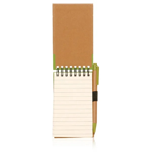 Two-Tone Spiral Notepad w/ Pen