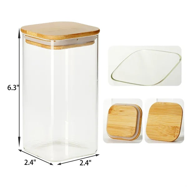 13 OZ Glass Airtight Food Storage Jars