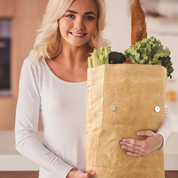 Waterproof Waxed Canvas Meat Resting Insulated Lunch Bag
