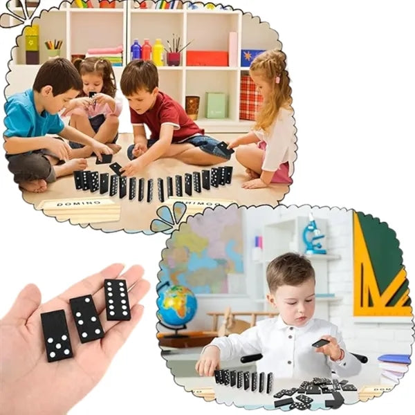 Wooden Box Set Of Dominos