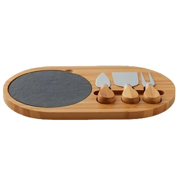 Bamboo Cheese Board Set