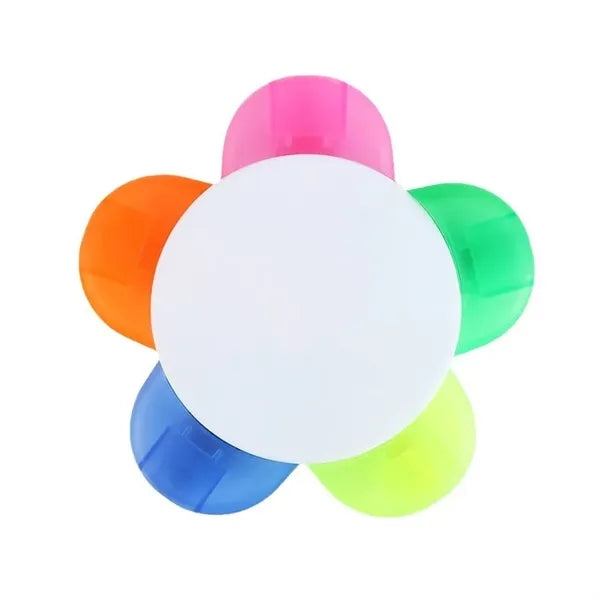 Highlighter Marker Flower Shape 5 Color