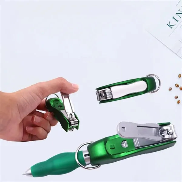 Multi-Function Nail Clipper Pen Keychain