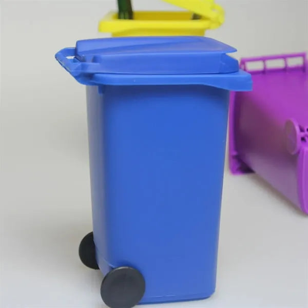 Miniature Trash Can Desk Organizer