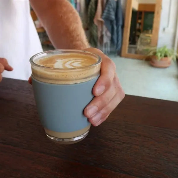 12oz. Double Wall Insulated Glass Tumbler with Lid