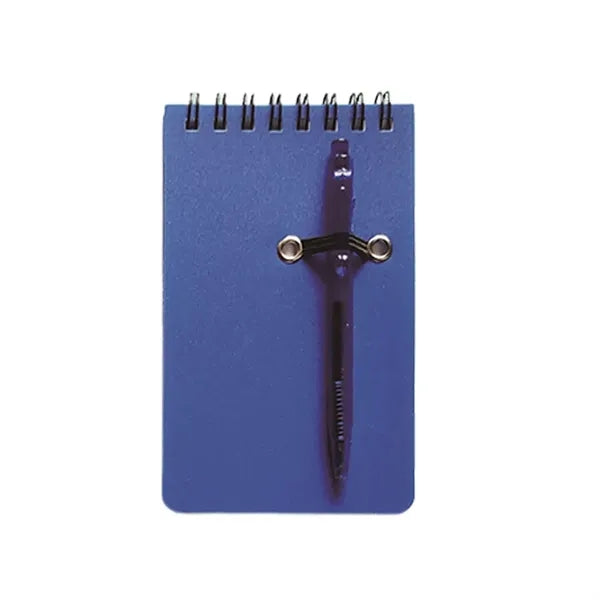 Pocket Sized Spiral Jotter Notepad With Pen
