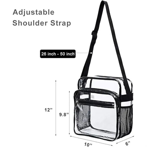 Stadium Approved Clear Crossbody Messenger Shoulder Bag
