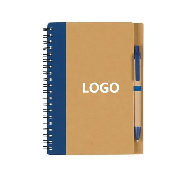 Eco-Inspired Spiral Notebook And Pen Set
