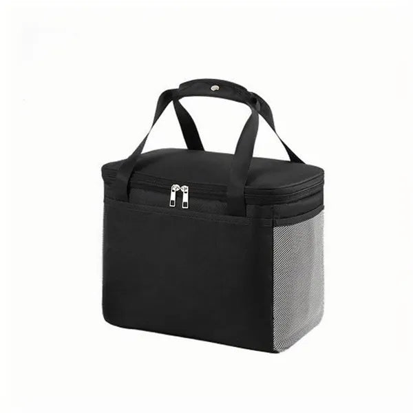 Thermal-Insulated Oxford Fabric Lunch Tote Bag w/ Handles