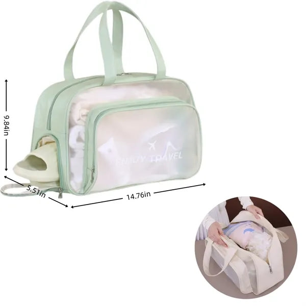 Waterproof beach dry-wet separated handbag