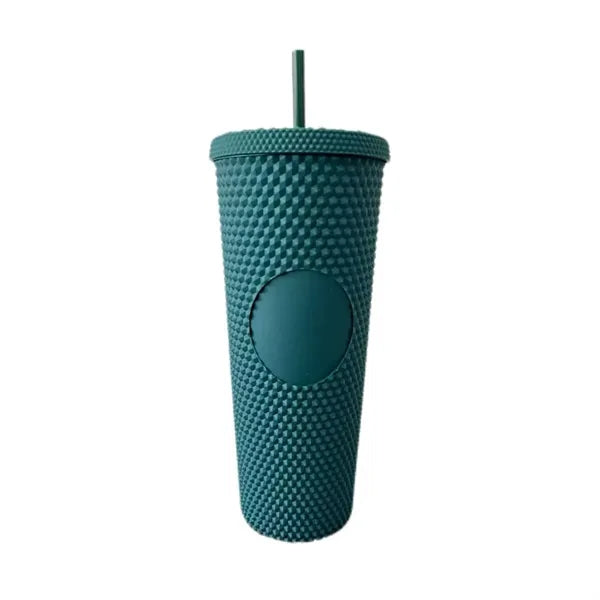 24 oz Plastic straw cup
