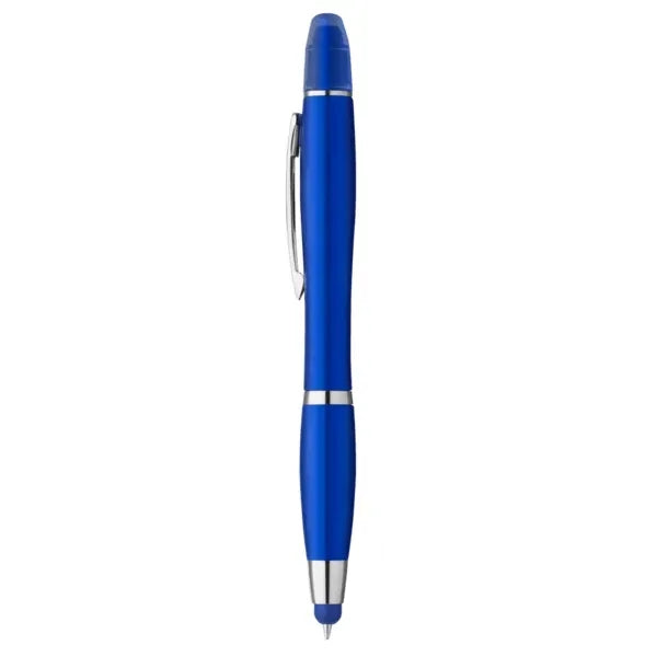 Curvaceous Metallic Stylus Highlighter Pen