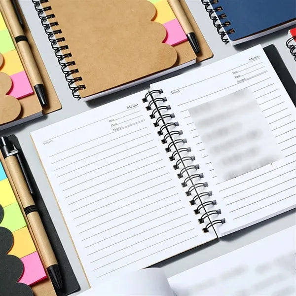 Convenient Thick Paper Combination Design Hard Cover Notepad