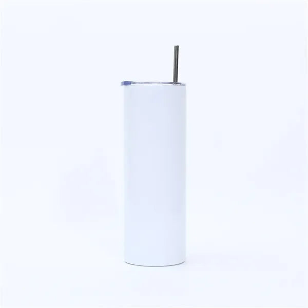 20oz Straight Insulated Tumbler with Lid and Straw