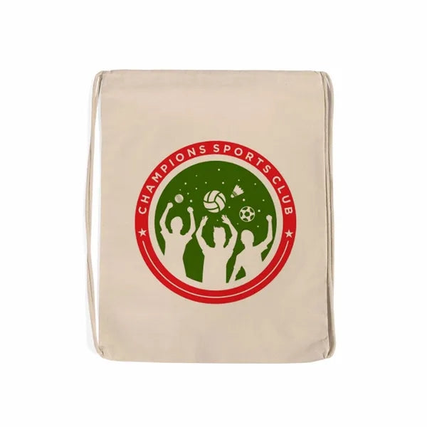 Canvas Drawstring Backpack (Natural)