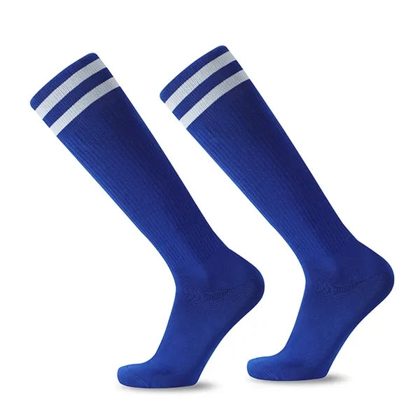 Retro Striped Athletic Tube Socks with Elastic Cuff for Men