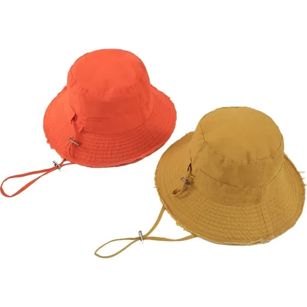 Over-the-ear fringed fishing cap