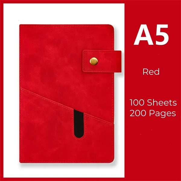 A5 Lined Leather Journal Notebook 200 Pagesv