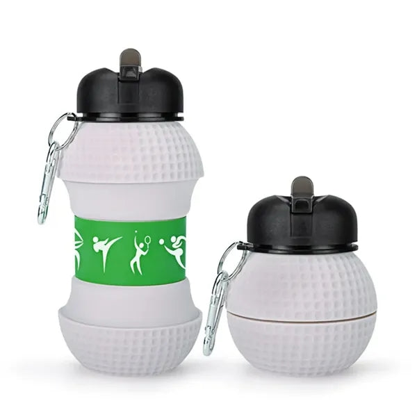 Collapsible Silicone Sports Ball Shaped Bottle