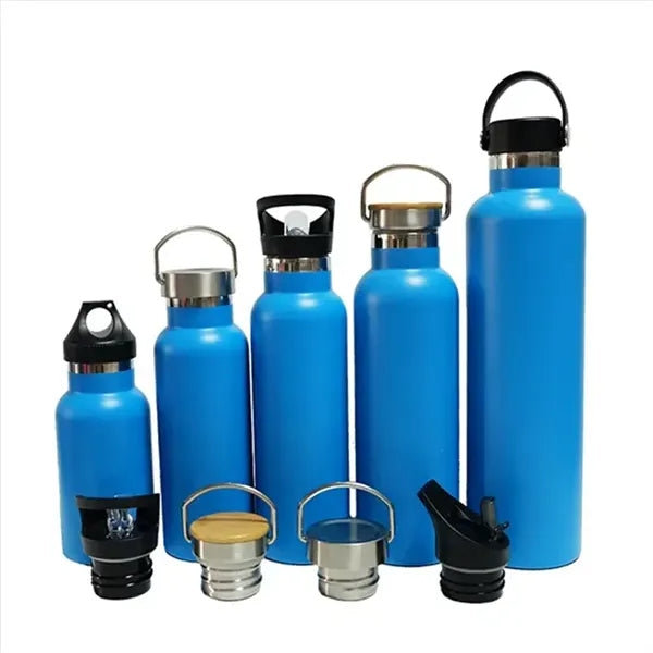 17oz Stainless Steel Water Bottle with Bamboo Lid
