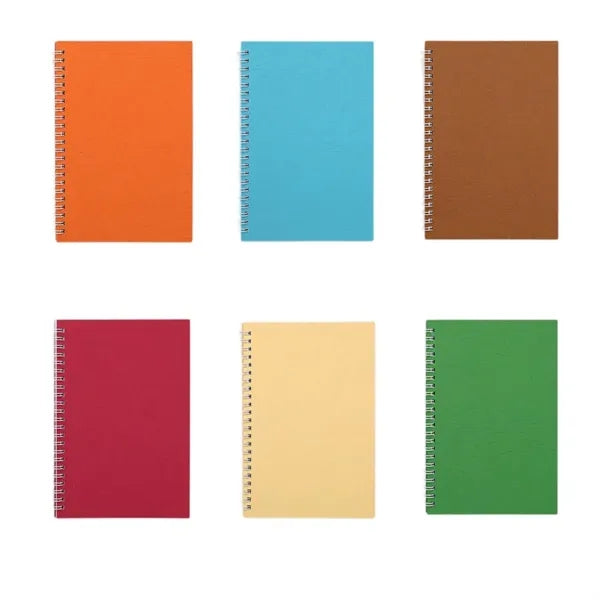 A5 Leatherette Paper Cover Spiral Notebook