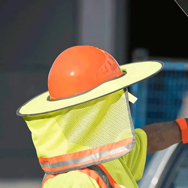 High Visibility Hard Hat Sun Shade Neck Cover