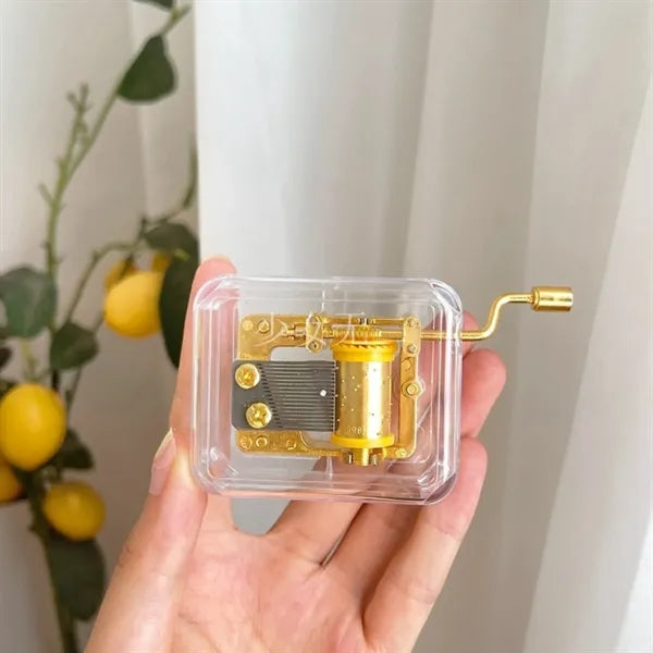 Transparent Music Box Hand - Operated Branded Giveaway